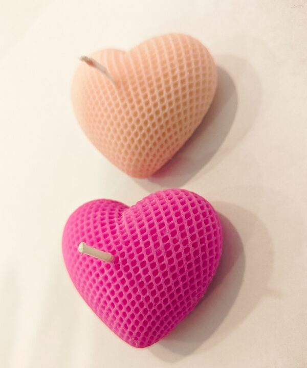 Two heart candle