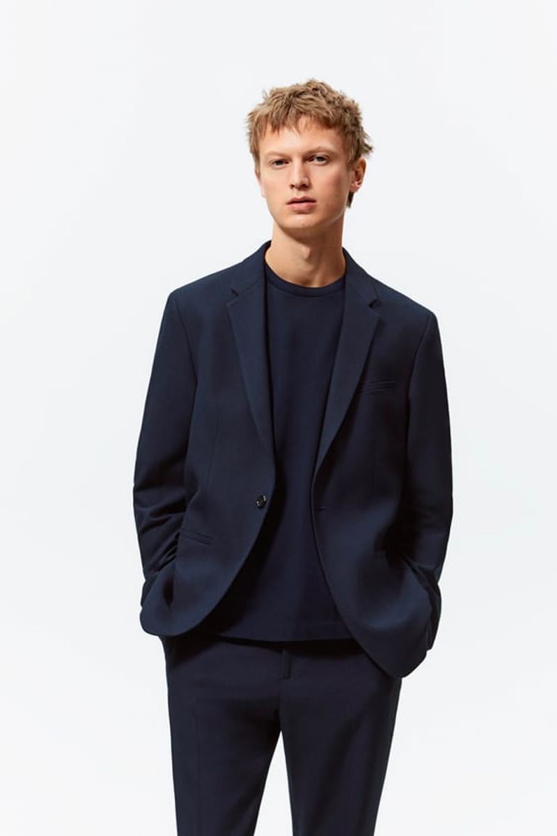 Linen blend cropped waistcoat