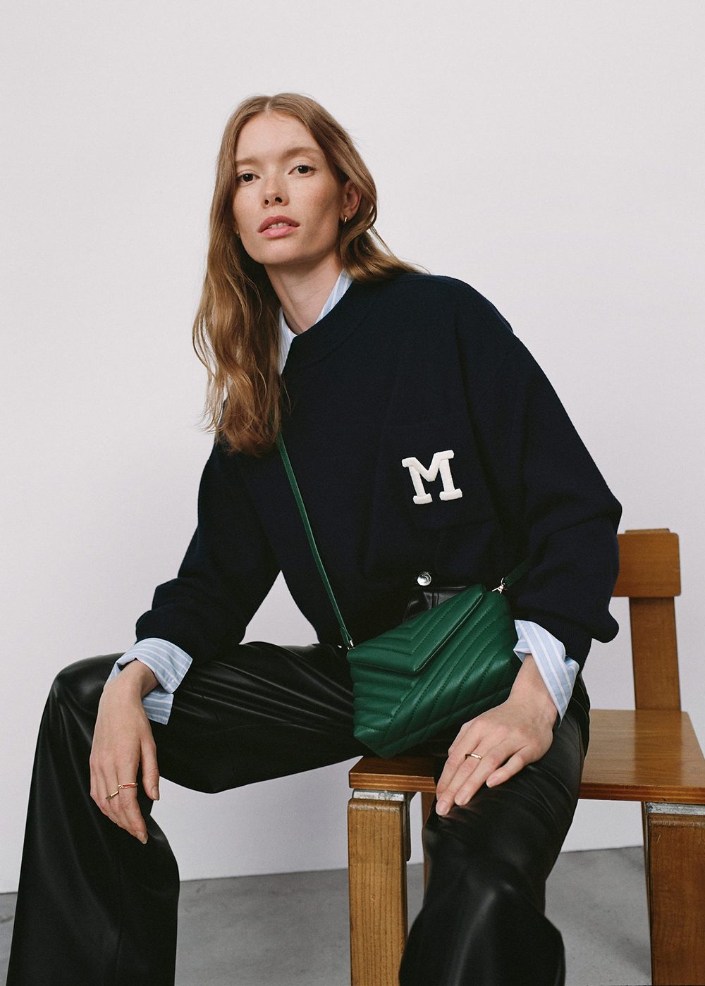 Herringbone double-breasted